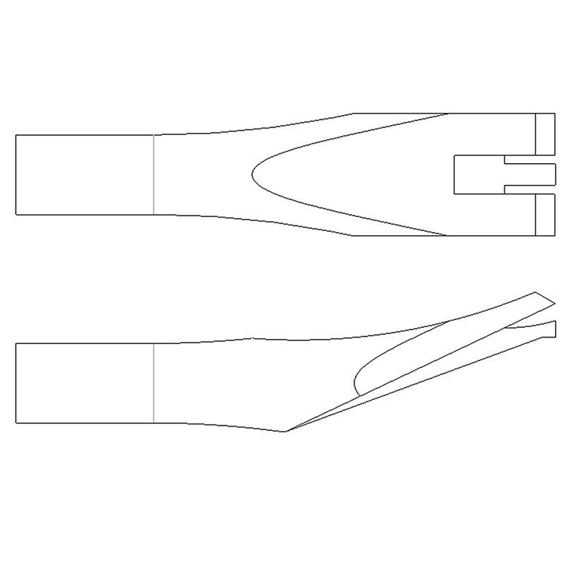 Edging Chisel - 0.401" Round Shank